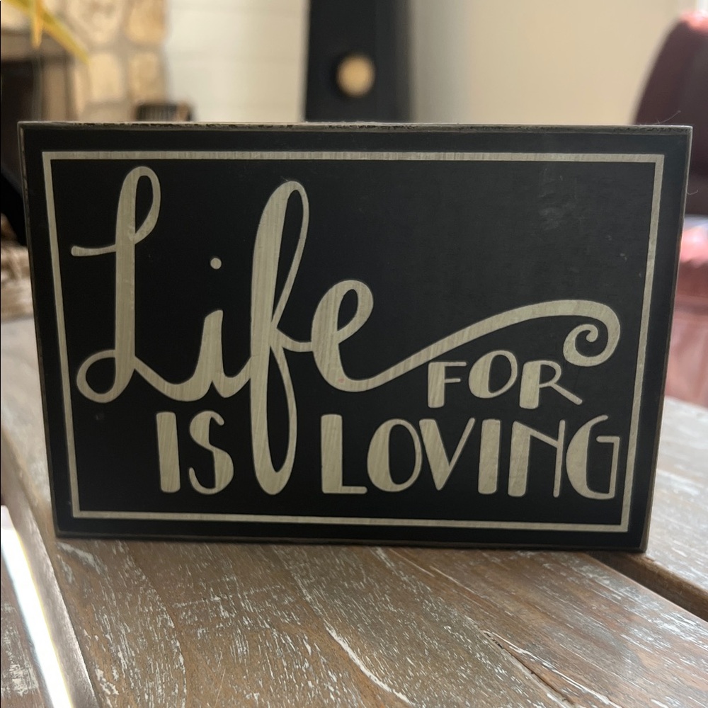 Primativrs by Kathy Black and White Decorative Sign